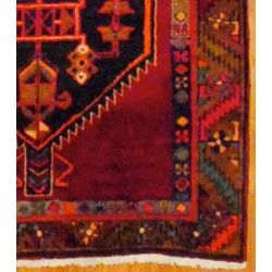 Persian Hand knotted Red/ Brown Tribal Hamadan Wool Rug (310 x 126