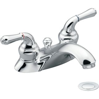 Moen 4551 Monticello Two Handle Bathroom Faucet with Drain Assembly