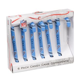 Tennessee Titans Plastic Candy Cane Ornament Set