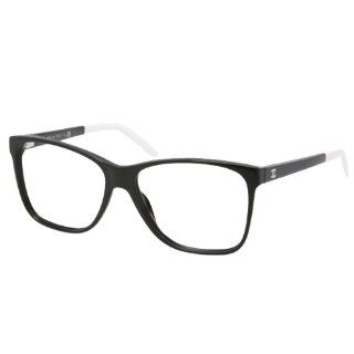 CHANEL CH 3230 501 54mm Eyeglasses Black w White Tips by CHANEL