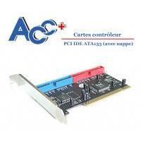 Carte PCI IDE ATA 133 (Raid) avec 2 nappes   PRESENTATION Livrée