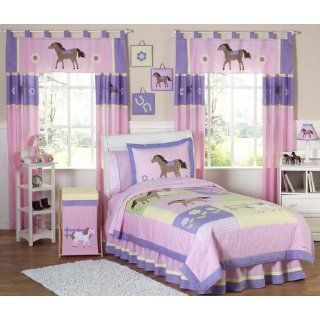 Pretty Pony Horse Childrens Bedding 4pc Twin Set by Sweet Jojo