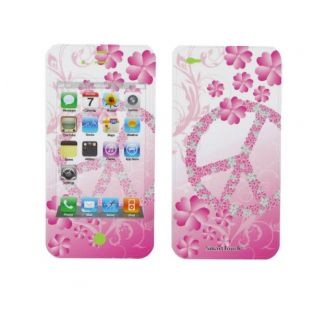 Apple iPhone 4 Flower Peace Smart Touch Shield Decal