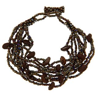 Brown Multi Beaded Bracelet (Guatemala)