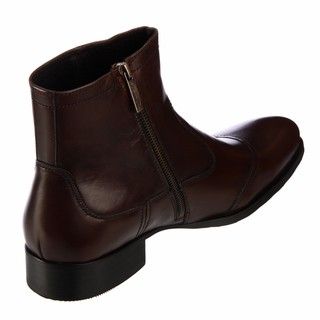 Kenneth Cole New York Mens City Bound Brown Leather Boots FINAL