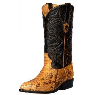 Mens Cowboy Boots Western Fashion Leather Snakeskin Python Buttercup