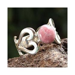 Sterling Silver Pink Love Rhodonite Ring (Peru) Today $68.99