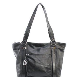 Giani Bernini Black Glove Leather Tote Handbag