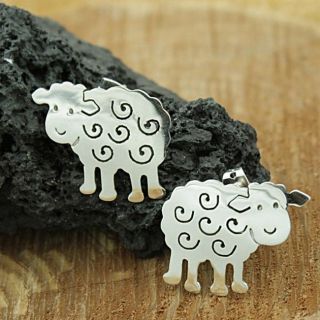 Sterling Silver Little Sheep Post Earrings (Mexico)