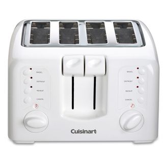 Cuisinart CPT 140 Compact White 4 slice Toaster
