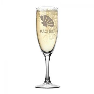 Seashell Personalized Champagne Flute
