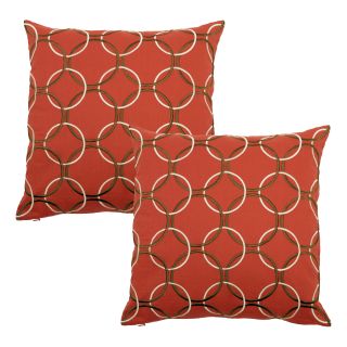 Rings Rust Decorative Pillows (Set of 2)
