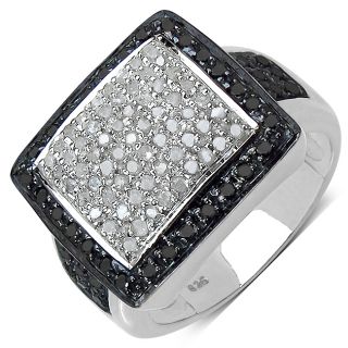 Sterling Silver, Black Diamond Rings Buy Engagement