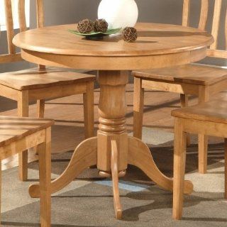 Wooden Imports AD01 T OAK Antique Table 36 in. Round   Oak