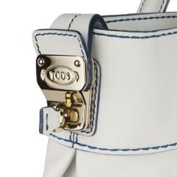 Tods D Styling White Leather Satchel