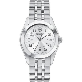 Swiss Army Mens Alliance Stainless Steel Silver Dial Watch