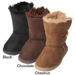 Journee Kids Girls Ktogle Wood Toggle Accent Boots Today $29.99 3