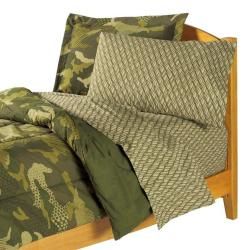 Geo Camo 5 piece Twin size Bed in a Bag with Sheet Set