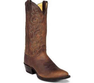 Justin Mens Classic Western Cowboy Man Made Boot Shoes