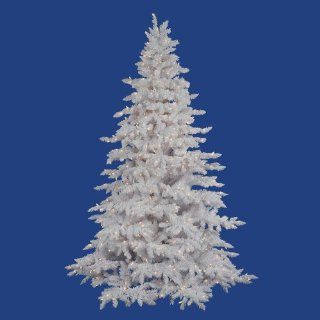 Flocked White Spruce 7.5 Artificial Christmas Tree with