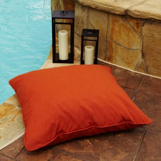 Clara Rust 28 inch Square Outdoor Sunbrella Floor Pillow Today $49.99