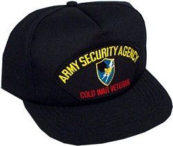 Army Security Agency Cold War Veteran Ballcap Clothing