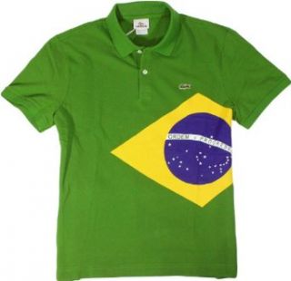 Lacoste Slim Fit Short Sleeve Pique Country Flag Polo
