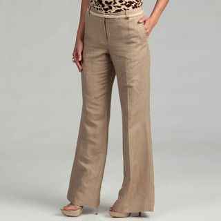 Calvin Klein Womens Dark Khaki Bowery Pants