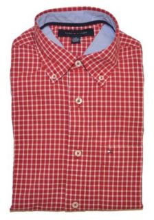 Tommy Hilfiger Men Checkard Classic Fit Logo Shirt (XXL