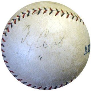 Ty Cobb Autographed Baseball   Official Ban Johnson PSA