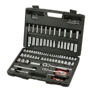 Husky 135 Piece Mechanic Tool Set with 1/4 in, 3/8 in and 1/2 in Drive
