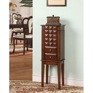 Diamante Coffee 6 Drawer Jewelry Armoire Today $154.99