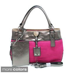 Dasein Womens Metallic Contrast Shoulder Bag Today $49.99 Sale $44