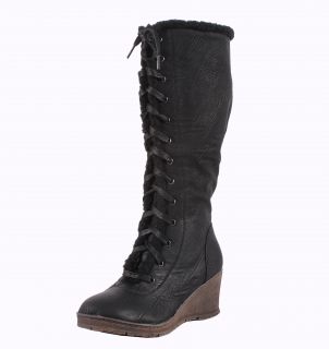 Blossom by Beston Womens Olinda 1 Knee high Wedge Boots Today $56