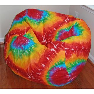 Ahh Products Rainbow Tie Dye Cotton Washable Bean Bag Chair