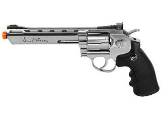 Dan Wesson 6 CO2 Airsoft Revolver, Silver airsoft gun