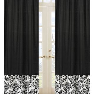 Black and White Isabella 84 inch Curtain Panel Pair Today $56.99