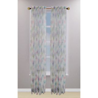 Kids 84 inch Floral Sheer Curtain Panel