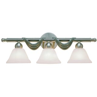 Aztec Lighting Contemporary 3 light Brushed Nickel Wall Sconce