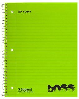  Top Flight Boss Poly Cover 3 Subject Wirebound Notebook, 138