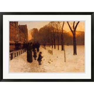 Hassam Boston Common at Twilight, 1885 86 Framed Art