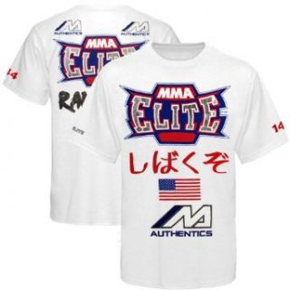 Rampage Jackson UFC 144 Walkout T Shirt   White (Large) Clothing