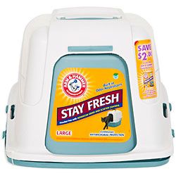 Arm & Hammer Large Hooded Litter Pan Today $19.99 3.7 (7 reviews)