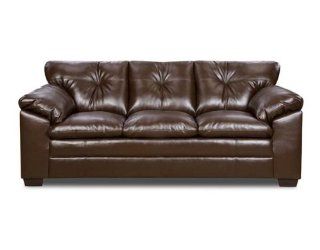 Simmons Coffee Bonded Leather Sofa