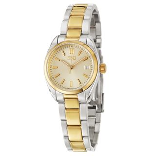 ESQ by Movado Womens Sport Classic Stainless and Yellow Goldplated