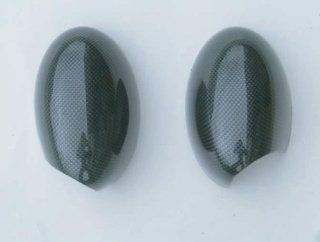Mini Cooper Mirror Covers, Carbon Fiber Look Fits 2002 2006 Mini