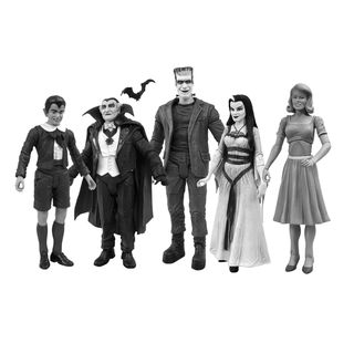 Munsters Black and White Figure Set