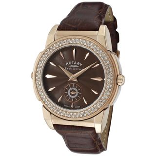 Rotary Womens Evolution TZ2 Brown Genuine Leather Watch