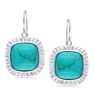 Sterling Silver Turquoise Hook Earrings