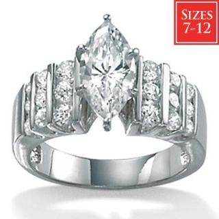 Ultimate CZ Gold over Silver Cubic Zirconia Fashion Ring